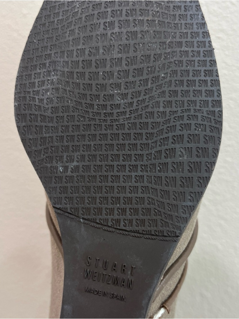 Stuart Weitzman Kalahari brown suede wedge ankle boots size 8M - Picture 8 of 12